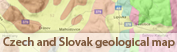 Česko-slovenská přehledná geologická mapa na internetu
