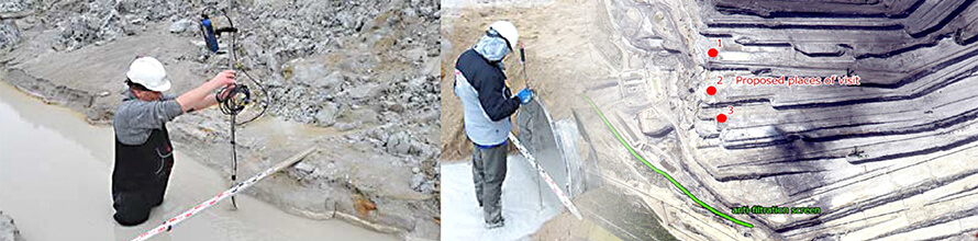 esk geologick sluba promila odtkajc vodu v dole Turw